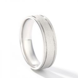 Jeulia Simple Sterling Silver Band Set