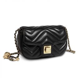 Jeulia Classic Quilted Crossbody Bag With Chain