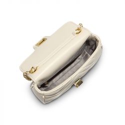 Jeulia Classic Quilted Crossbody Bag With Chain