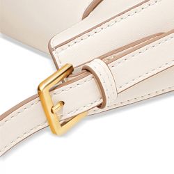 Jeulia Saddle Bag Retro Shoulder Bag Metal Buckle Bag