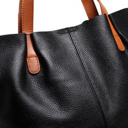 Jeulia Leather Top Handle Satchel Tote Handbags