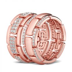 Jeulia Art Deco Round Cut Sterling Silver Band Set