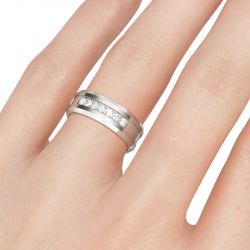Jeulia Simple Stainless Steel Men's Band